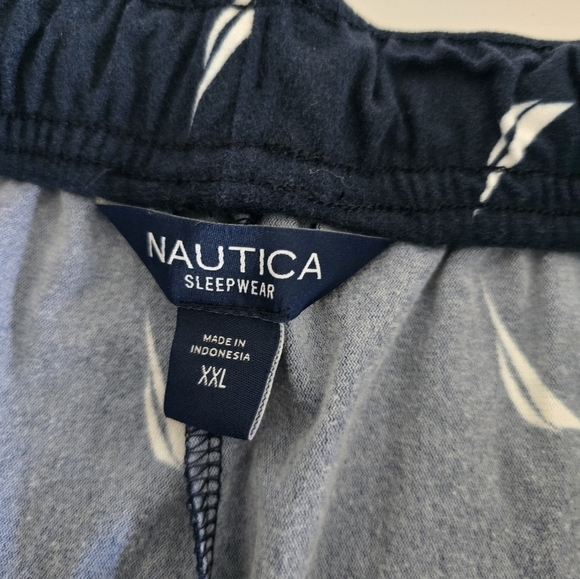 Nautica Men's Pajama Pants 100% Polyester Sleepwear Size XXL Blue Lounge Wear - Picture 9 of 10